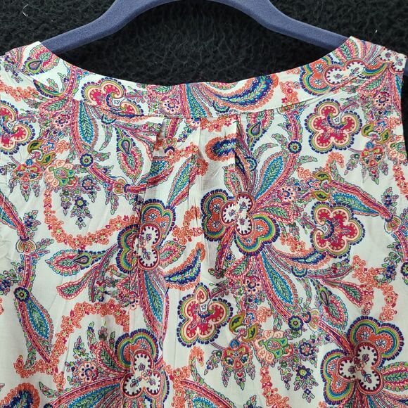 Ava Christine Womens Tank Top Multi-Color Size Small 100% Rayon Sleeveless - Picture 12 of 12